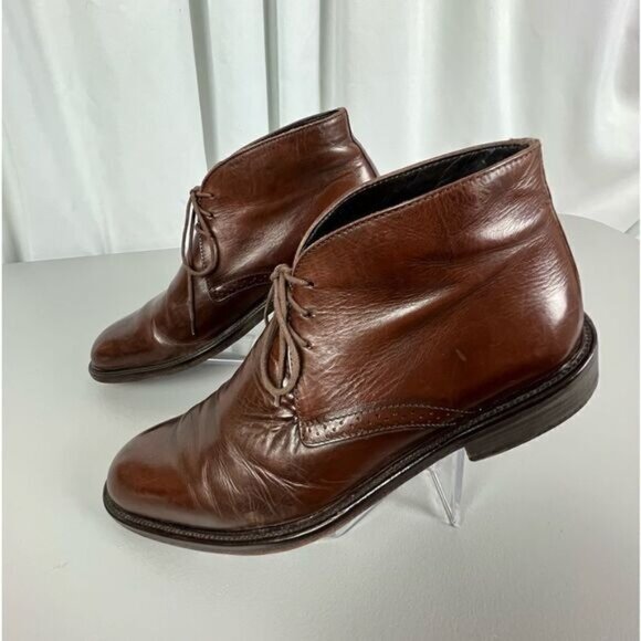 TO BOOT NEW YORK ADAM DERRICK MENS HIGH ANKLE SHOES BROWN SIZE 8 1/2 - Picture 4 of 8